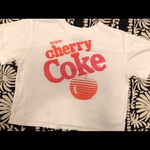 Cherry Coke crop top size medium